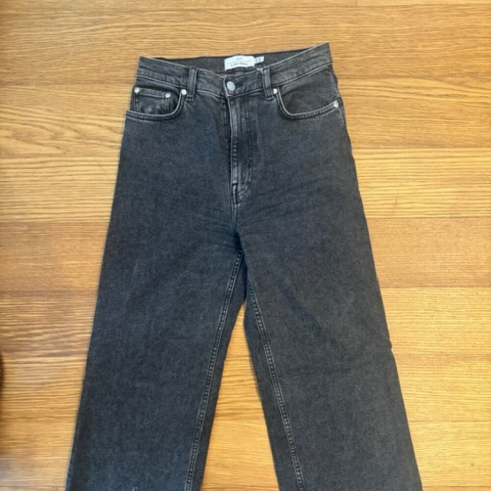 Other Stories Grey High Rise Jeans, Size 26